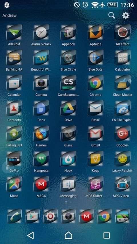 TSF Shell Theme Glass स्क्रीनशॉट 1