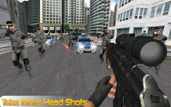Swat Sniper: Perang Kota screenshot 5