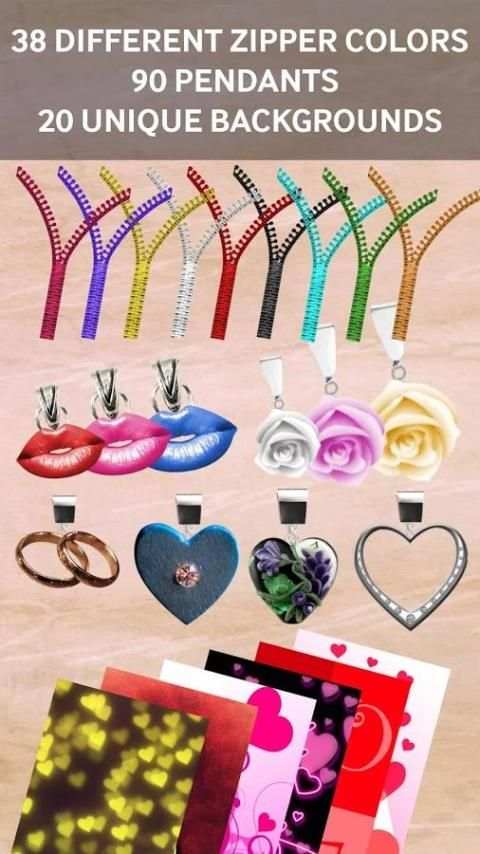 Love Zipper Lock Screen screenshot 5