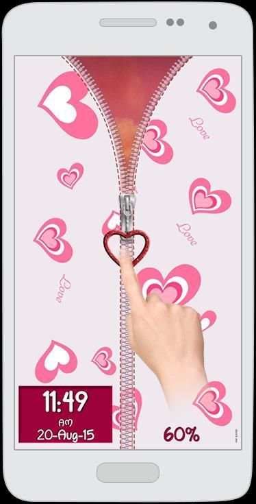 Love Zipper Screen Lock screenshot 4