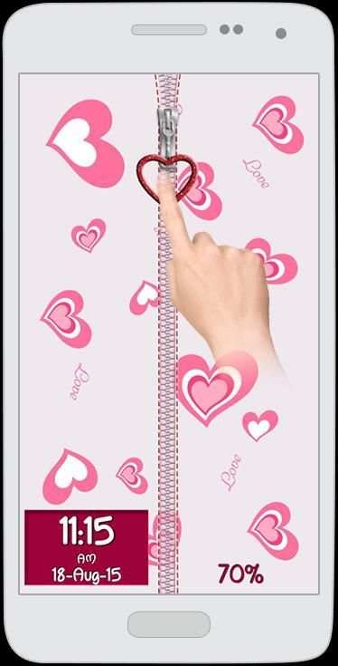 Love Zipper Screen Lock screenshot 5