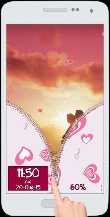 Love Zipper Screen Lock screenshot 2