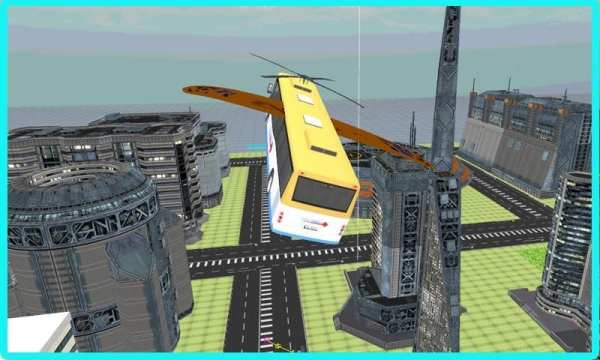 Flying School Bus Simulator screenshot 3