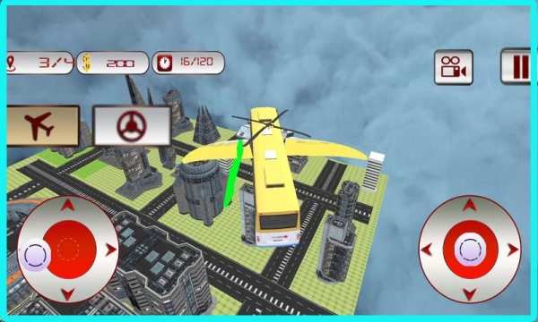 Flying School Bus Simulator screenshot 6