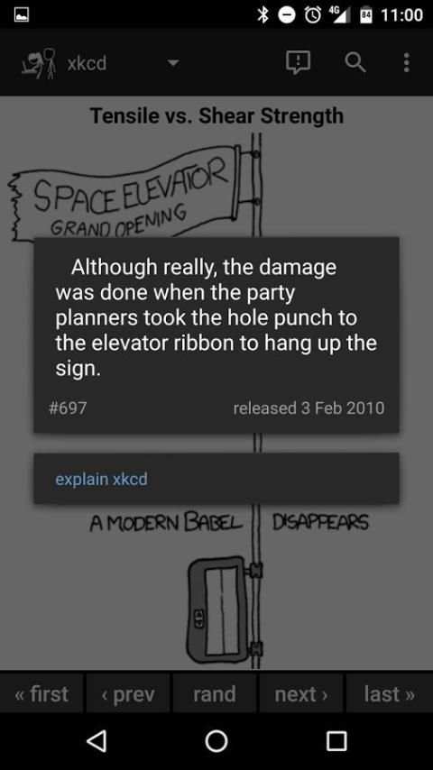 Browser for xkcd screenshot 4
