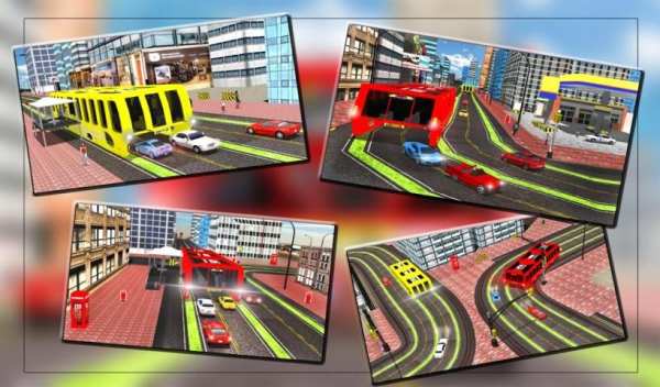 Transit Elevated Bus Driver 3D screenshot 1