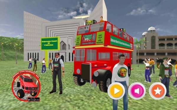 PK Imran Khan Ehtesab Bus Sim screenshot 5