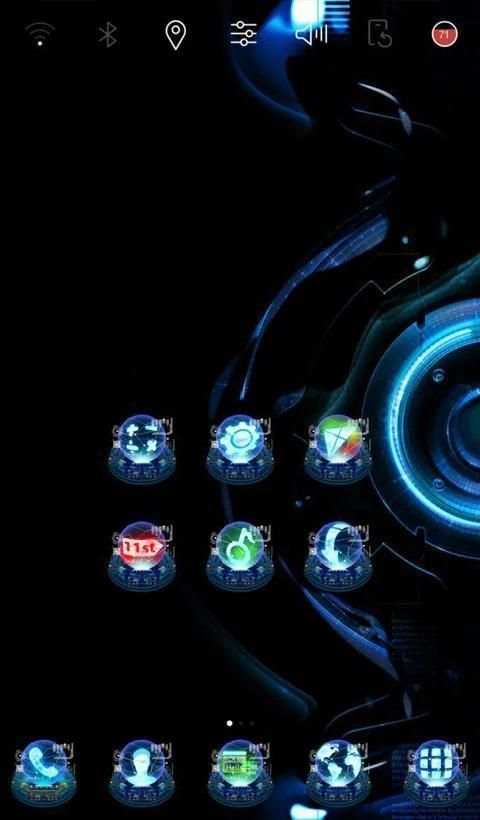 Hologram Launcher theme screenshot 4