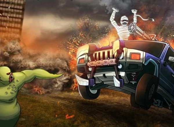 Monster Car Hill Racer स्क्रीनशॉट 10