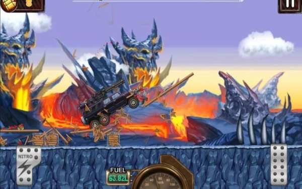 Monster Car Hill Racer स्क्रीनशॉट 2