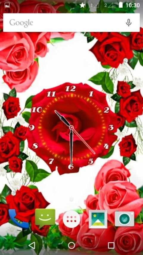 Rose Flower Clock скриншот 10