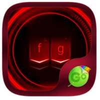 Neon Red GO Keyboard Theme