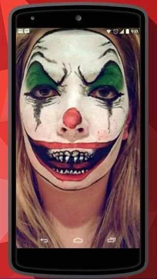 Scary Clown Face Changer 4 تصوير الشاشة