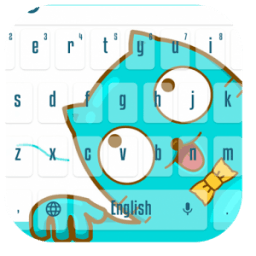 Cute kitty cartoon keyboard आइकन