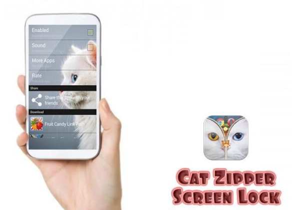 Cat Zipper Screen Lock Free screenshot 5