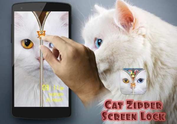 Cat Zipper Screen Lock Free screenshot 4