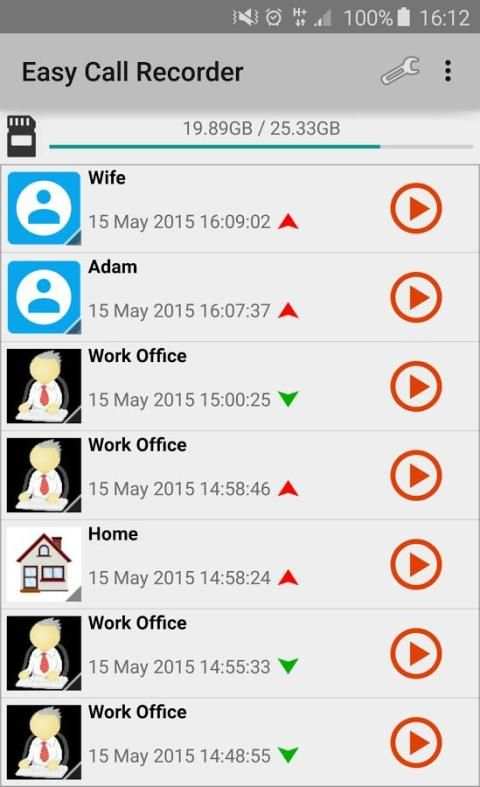 Easy Call Recorder स्क्रीनशॉट 1