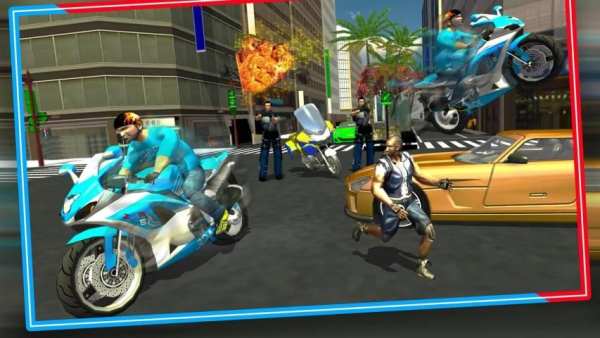 Police Bike Crime City Chase स्क्रीनशॉट 11