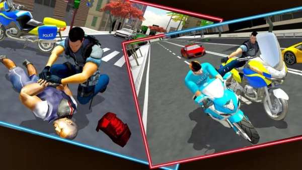 Police Bike Crime City Chase स्क्रीनशॉट 10