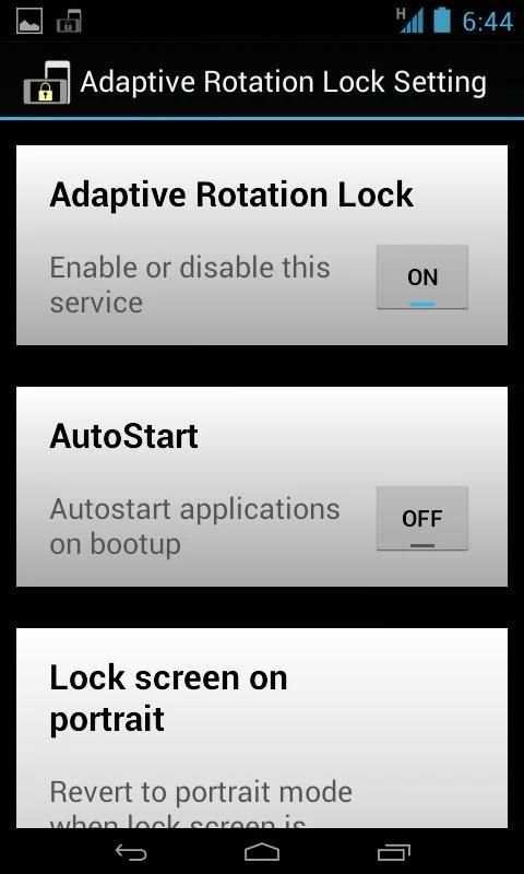 Rotation Lock Adaptive (Free) screenshot 4