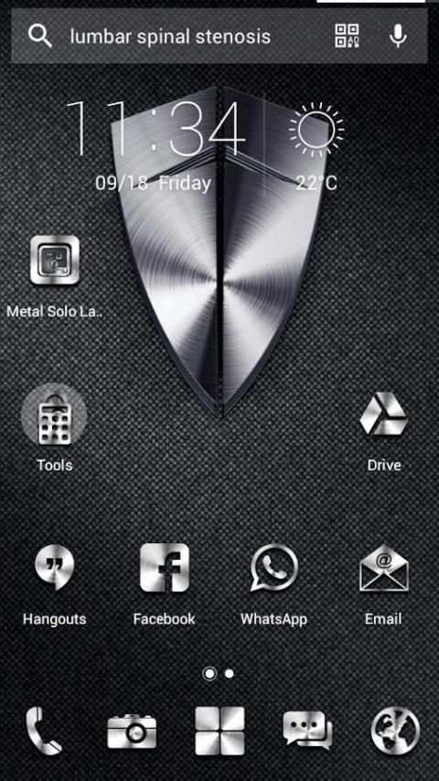 Metal Solo Launcher Theme screenshot 2