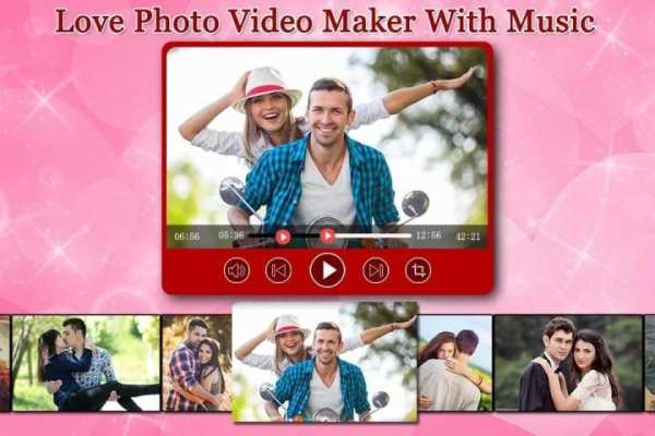Love Photo Video Maker Music स्क्रीनशॉट 1