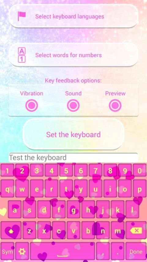 Dream Colors Keyboard Theme screenshot 5