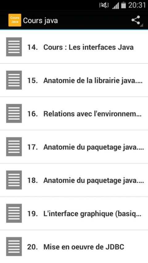 Cours java скриншот 5