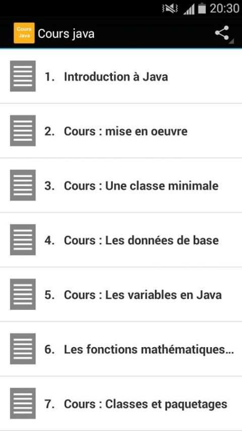 Cours java скриншот 6