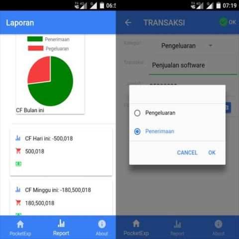 Note CashFlow screenshot 1