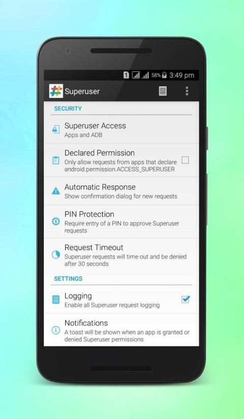 SuperUser for framaroot स्क्रीनशॉट 2