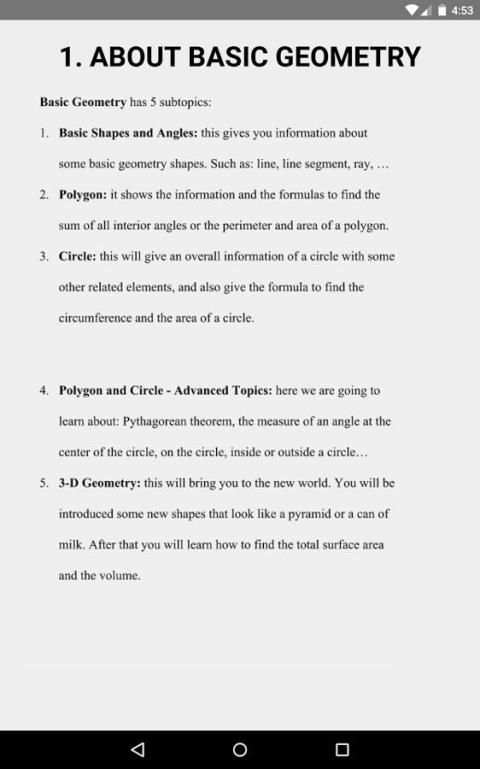 Basic Geometry स्क्रीनशॉट 9