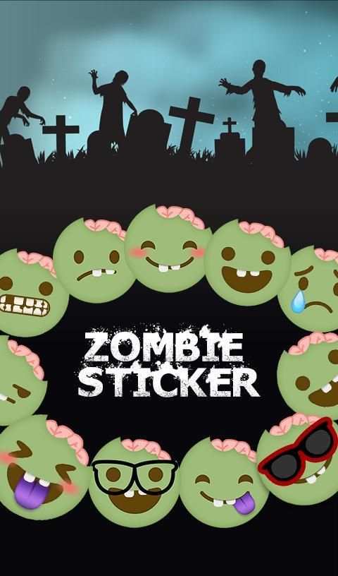 Cute Zombie Sticker स्क्रीनशॉट 5