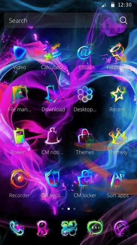 Colorful Love tema screenshot 3