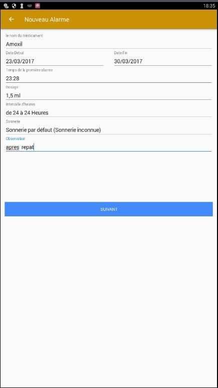 Médicament alert screenshot 8