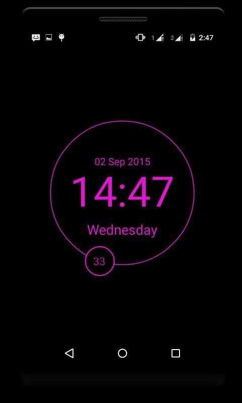 LED Minimal Clock LiveWP screenshot 3