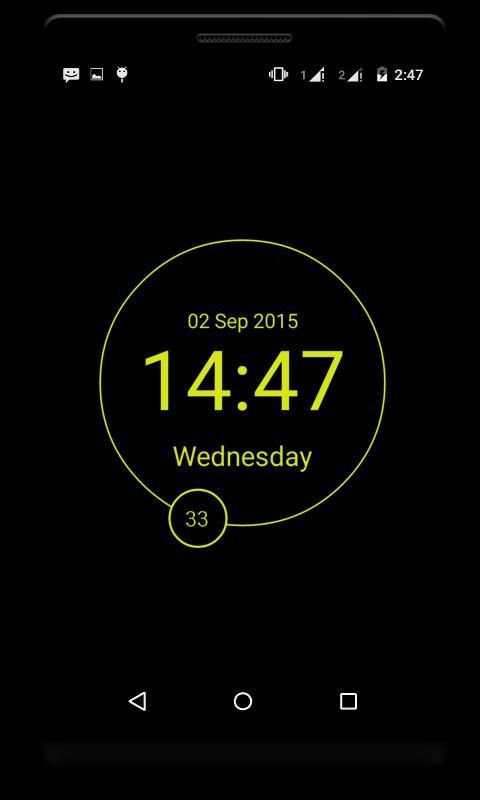 LED Minimal Clock LiveWP screenshot 1