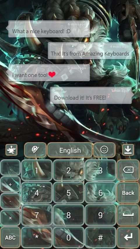 Rengar LoL Keyboard screenshot 2