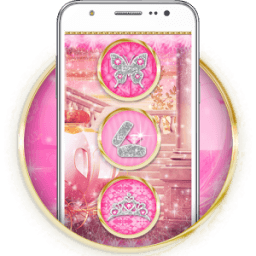 ikon Berwarna merah muda putri