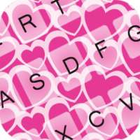 GO Keyboard Pink Hearts on 9Apps