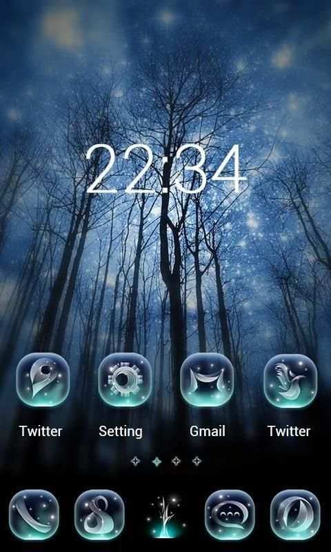Star Night V Launcher Theme screenshot 4