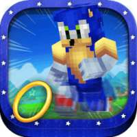3D Block Run Skins Blue Speed