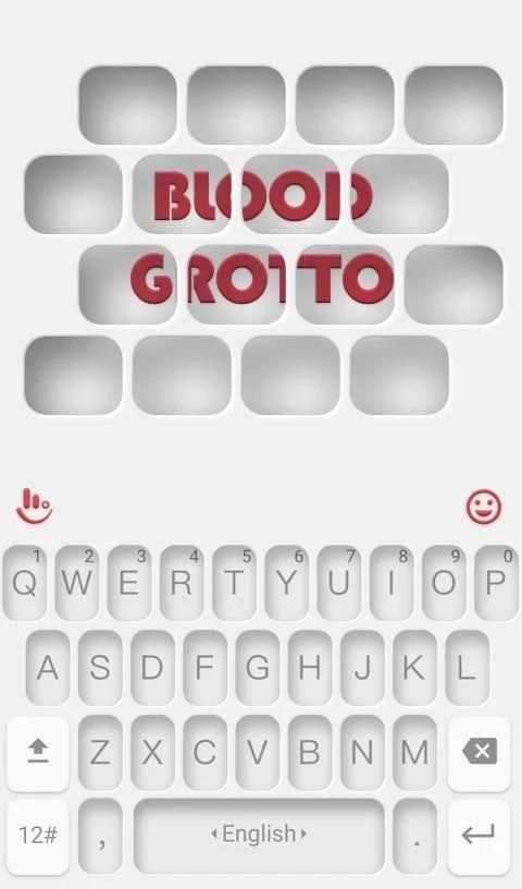 Blood Grotto Keyboard Theme 1 تصوير الشاشة