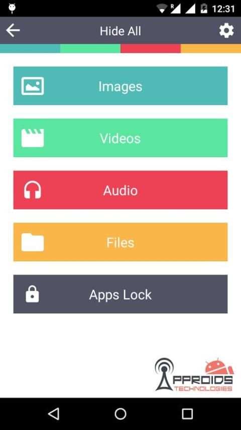 Hide All - Images,Videos,Files 8 تصوير الشاشة
