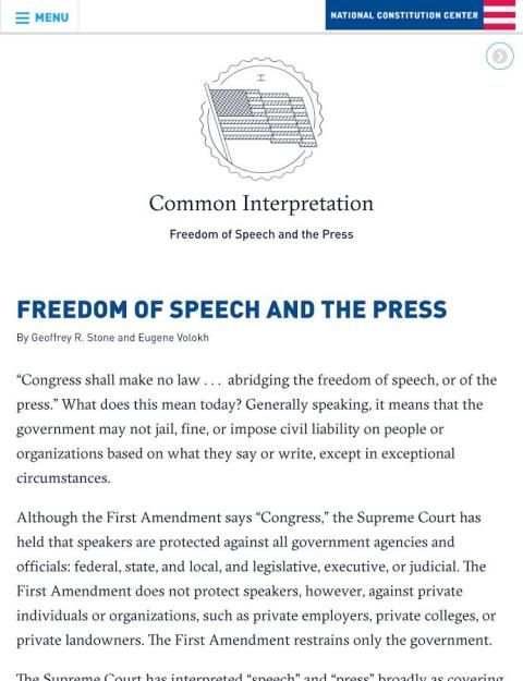Interactive Constitution screenshot 1