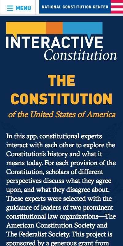 Interactive Constitution screenshot 6