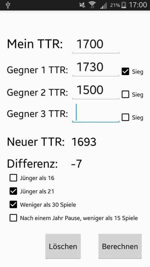 TTR-Rechner 5 تصوير الشاشة