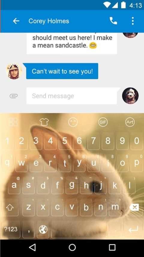 Little Rabbit -Emoji Keyboard screenshot 5