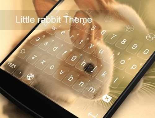 Little Rabbit -Emoji Keyboard screenshot 2