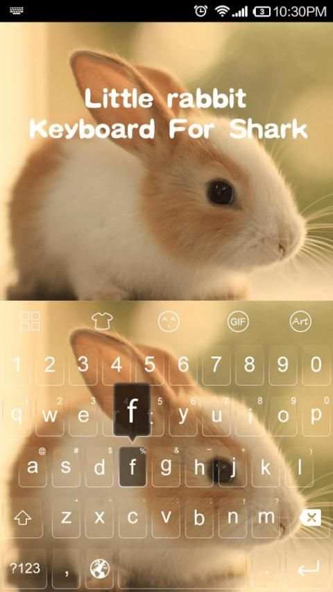 Little Rabbit -Emoji Keyboard 3 تصوير الشاشة